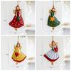 Santa Claus Hanging Pendants Cartoon Angel Girl Drop Ornaments Christmas Decorations  Festival