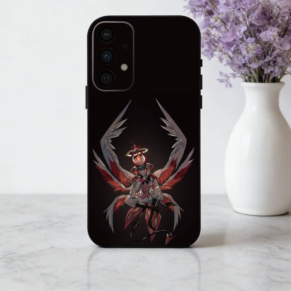 H-Hazbin H-Hotel L-Lucifer M-Magne Чехол для телефона Samsung Galaxy A73,A72,A71,A70,A53,A52,A51,Мягкий силиконовый черный чехол
