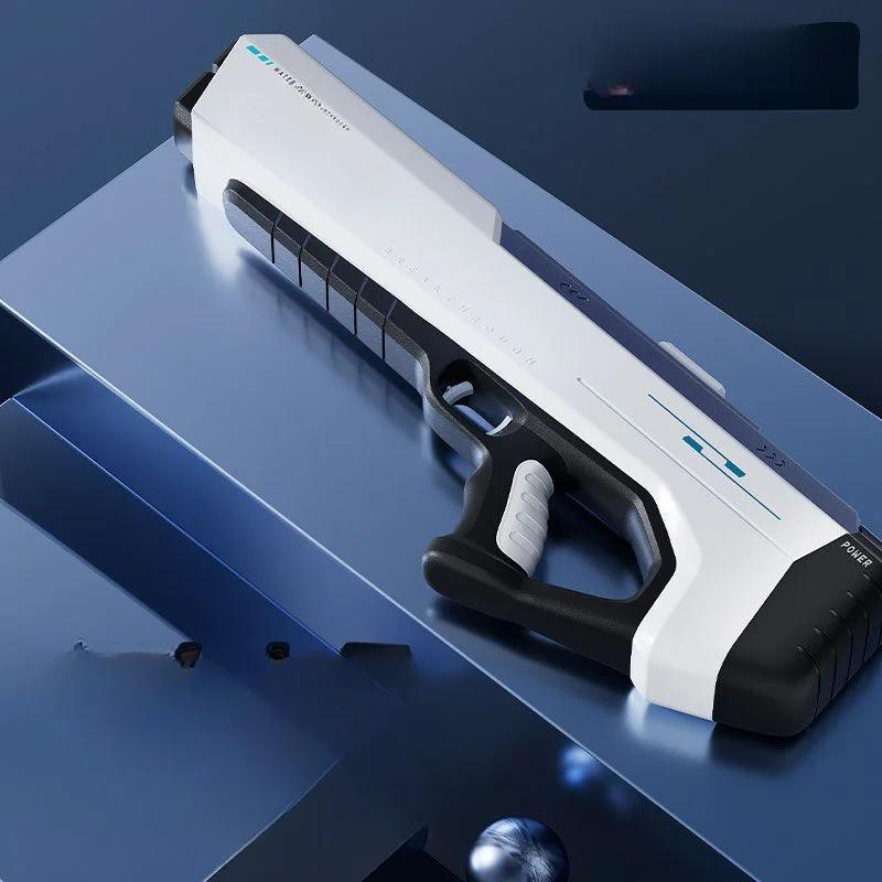 Мощный автоматический всасывающий водяной бластер для детей, большой электрический пистолет, лазерный водяной ночной водяной пистолет для взрослых
