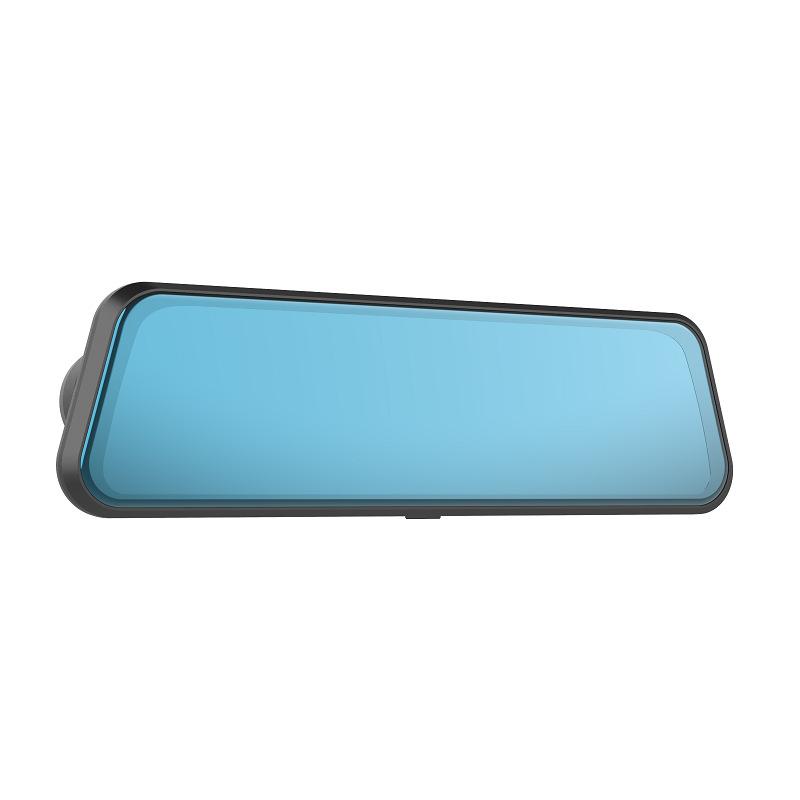 10-дюймовый потоковый мультимедийный видеорегистратор для вождения, зеркало заднего вида, три объектива, WiFi, высокое разрешение, сенсорный экран заднего вида