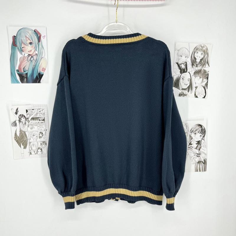 Кардиган с длинным рукавом в стиле колледжа Суй Инь – Осенне-зимний свитер для школьной формы JK