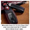 Кожаный чехол для ключа автомобиля для Mercedes benz A C E S G Class GLC CLE CLA GLB GLS W177 W205 W213 W222 X167 AMG Держатель