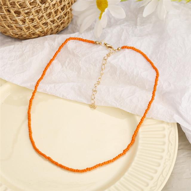 17 км модное колье-чокер из бисера для женщин, богемное красочное короткое ожерелье ручной работы с жемчугом Дейзи, ювелирные изделия на воротнике