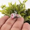 Pink Tourmaline Gemstone Ring, Handmade 925 Solid Sterling Silver Jewelry, Meditation Ring Jewelry For Women