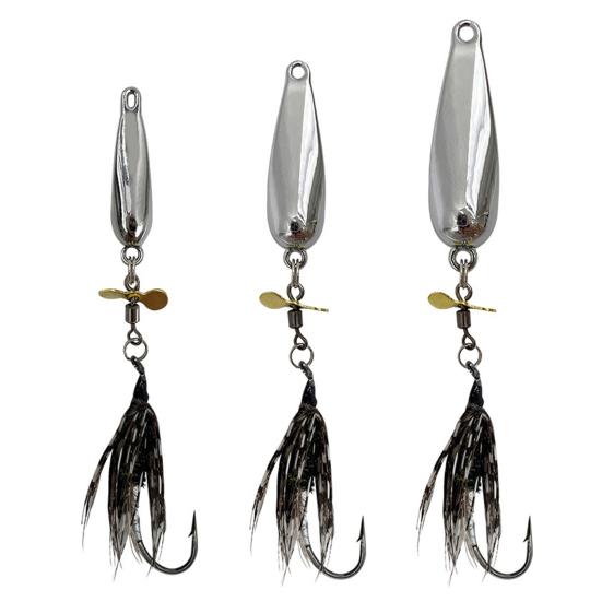 5 шт. 9.1CM/3.2G 9.3CM/4.5G 9.7CM/7G летающая рыболовная приманка с вращающимся лезвием для дальнего заброса вращающаяся блесна с блестками аксессуары для ловли окуня