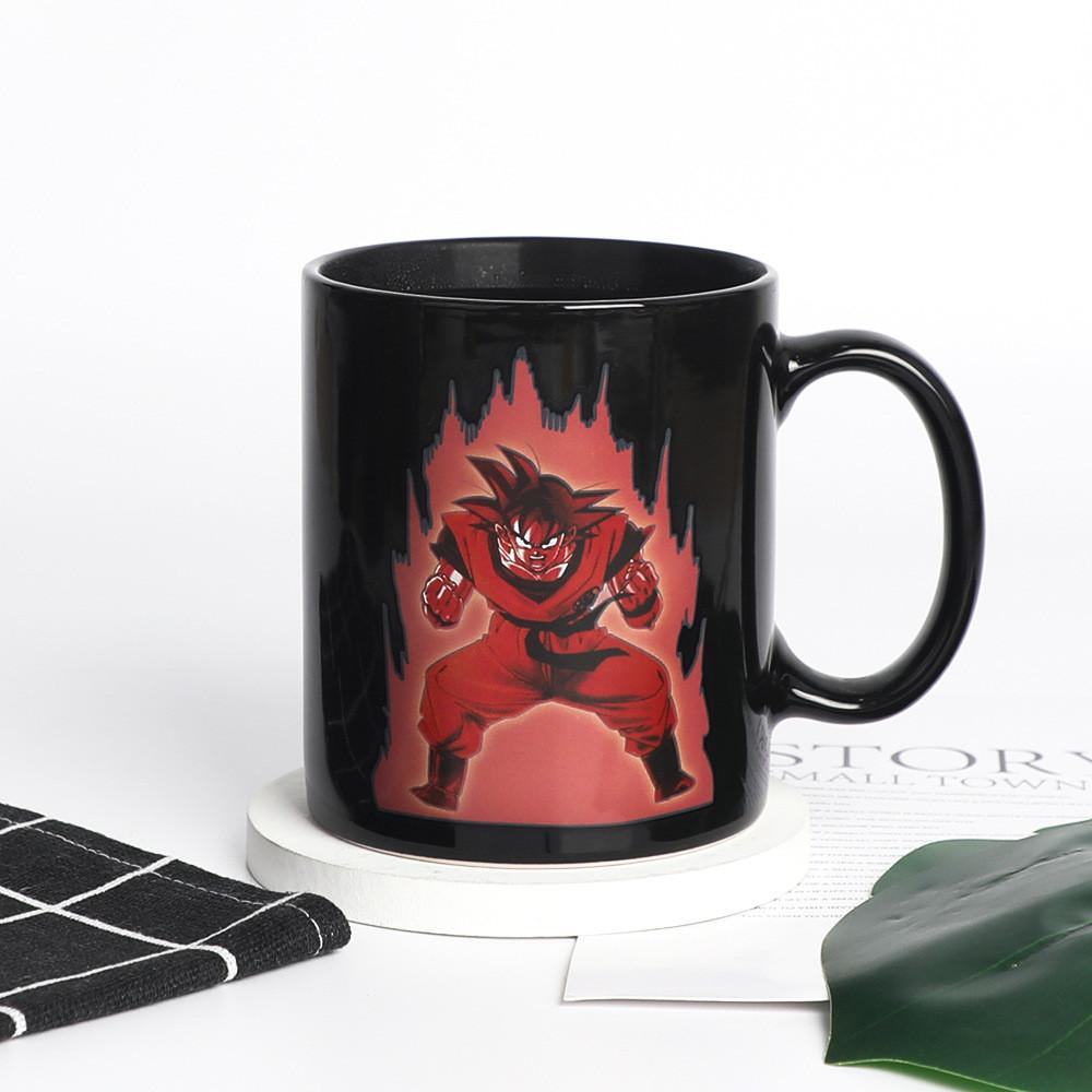Керамическая кружка Dragon Ball Goku, меняющая цвет, для подарка и домашнего использования