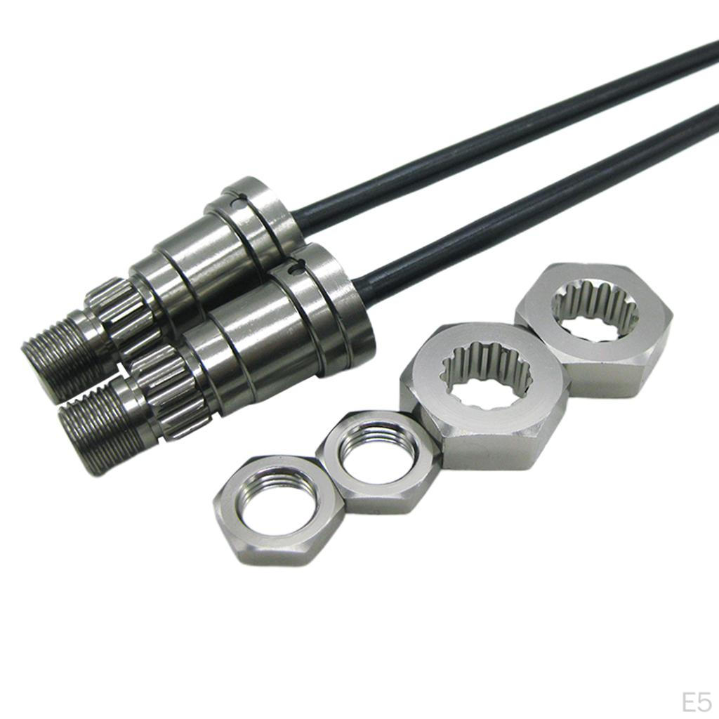 1 Pair Shaft 170mm Metal Front Driveshaft Transmission RC Truck