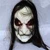 Scary Mask Halloween Zombie With Black Hair Horror Bleeding Ghost