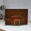 2 Sectional Cutting Board Holder Stainless Steel Chopping Board Organizer Kitchen Storage Rack