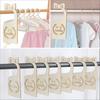 45481 Pcs Baby Wardrobe Dividers Closet Wooden Baby Garment Size Markers