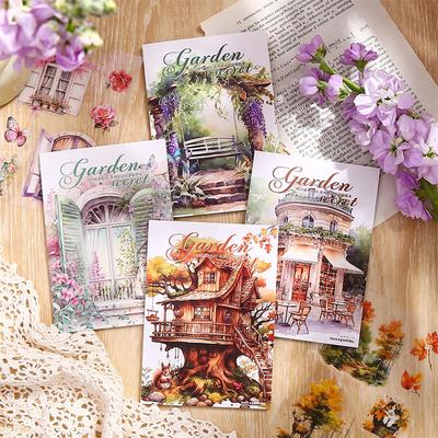 20 шт./упак. Серия «Тайный сад» Наклейки для скрапбукинга Книга для коллажа Журналирование Поделок Товары для творчества