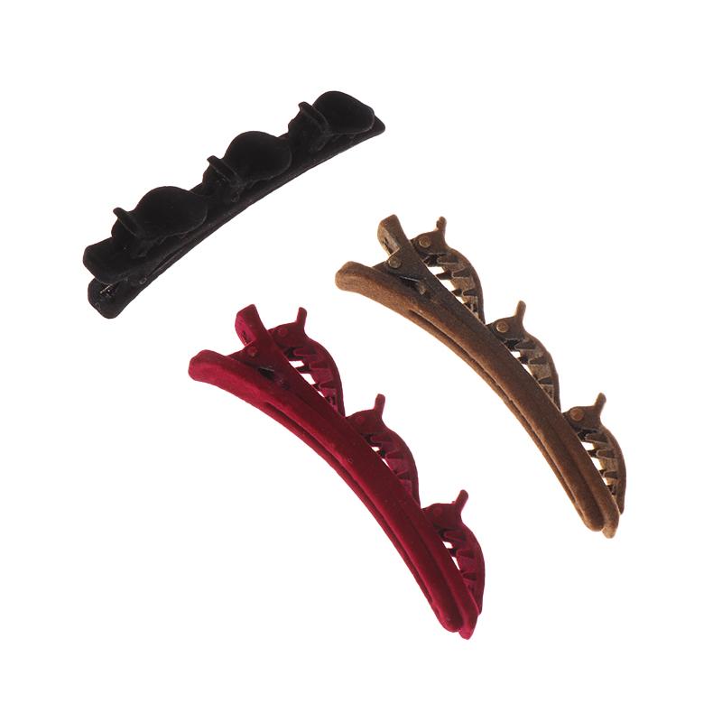 Flocked Bangs Hair Clip Headwear Women Cute Barrettes Hairgrip Braided Hairpins Hair Accessories