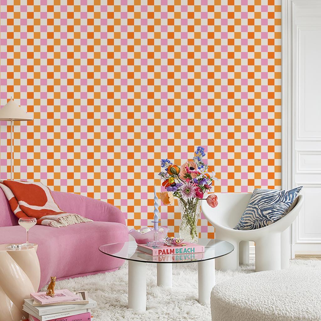 Клетчатые самоклеящиеся обои для домашнего декора, черно-белые обои для шкафов, полок и ящиков.