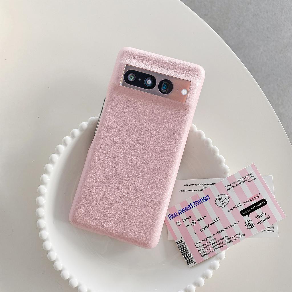 Comfortable Leather Phone Case For Google Pixel 8 7 6 Pro 5 7a 6a 4a 4 XL Luxury Lichee Pattern Back Cover