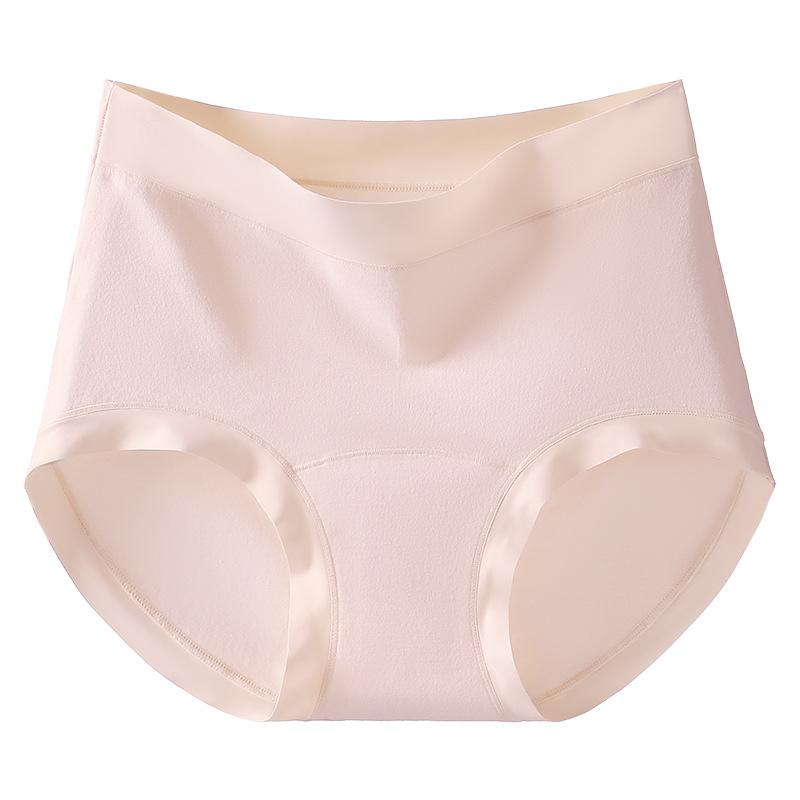 Женские весенне-летние простые антибактериальные трусы из чистого хлопка с удлиненной ластовицей, бесшовные, дышащие