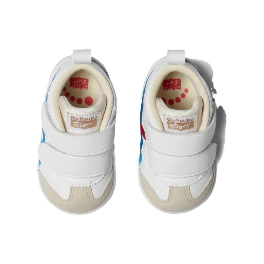 ONITSUKA TIGER Mexico 66 First Kids Non-Slip Mid-Top Walking Shoes Baby Sneaker White Blue Red 1184A219-100