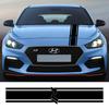 Наклейка на капот автомобиля для Hyundai I30N i30 N-Line GDI MK3, гоночный спортивный стиль с полосами, виниловые декоративные наклейки, аксессуары для тюнинга авто