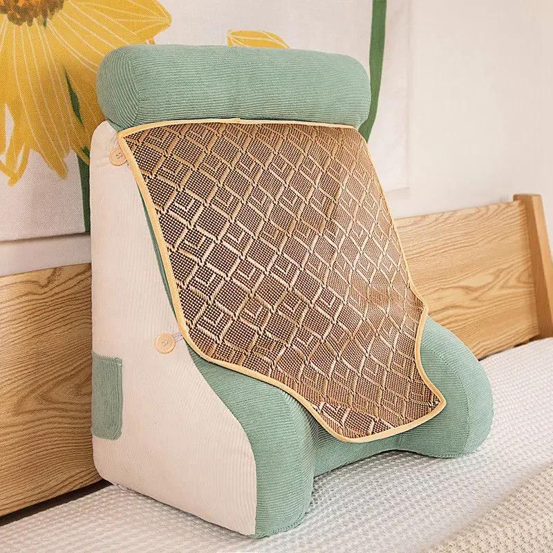Летняя новая вельветовая подушка Cool Cushion Waistrest Full Fit Large Backrest Многофункциональная однотонная цветная подушка Cool Cushion Waistrest