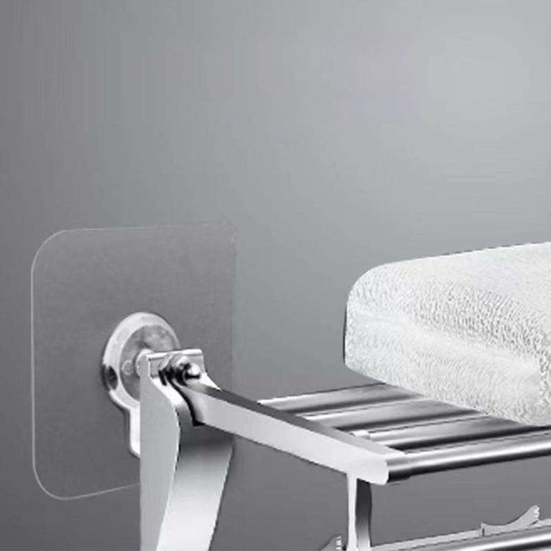 10Pcs White Adhesive Hooks Without Tool Installation Functional Bathroom Kitchen Organizers for Small Space Livings