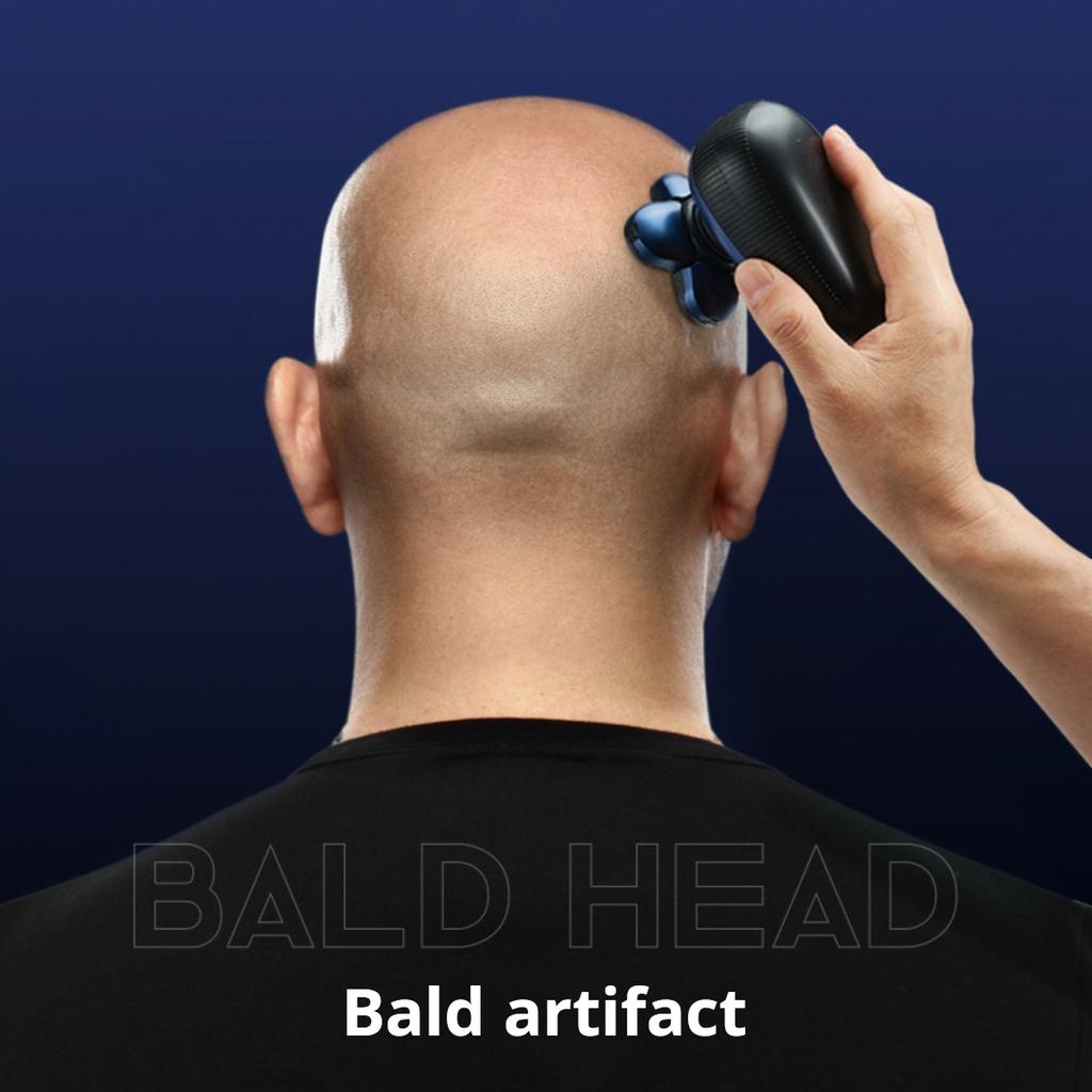 Мужская машинка для стрижки волос для лысой головы, многофункциональная электробритва для самостоятельного бритья лысой головы