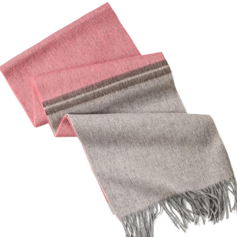 ELSYALN Colorful Striped Wool Scarf