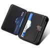 For Samsung Galaxy Z Flip6 5G Case Splicing Color Leather Phone Cover with Card Slot Holder Lanyard