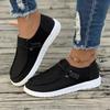 Women Lady Skate-Inspired Slip-On Sneakers Non-Slip Tread, Low Cut Loafers