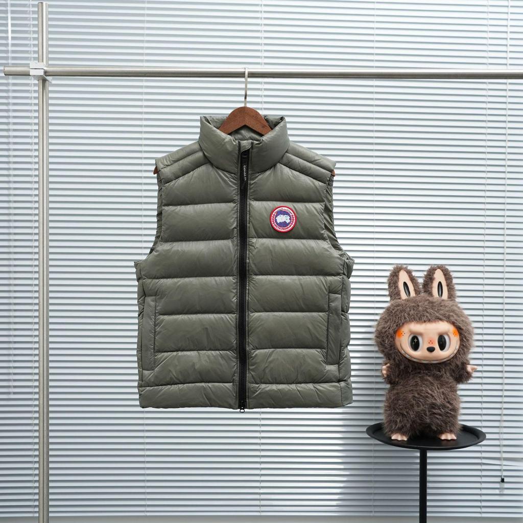 Мужской блестящий жилет с воротником-стойкой и гусиным пухом - Теплая, плотная, безрукавная верхняя одежда для осени/зимы.