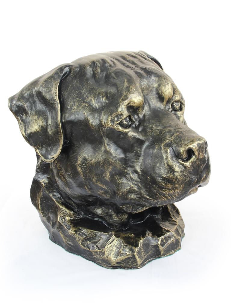 Rottweiler, Rott, Rottie - Dog Bust, Large Dog Head for the Garden, Unique Living Room Decoration by Art-Dog Brand