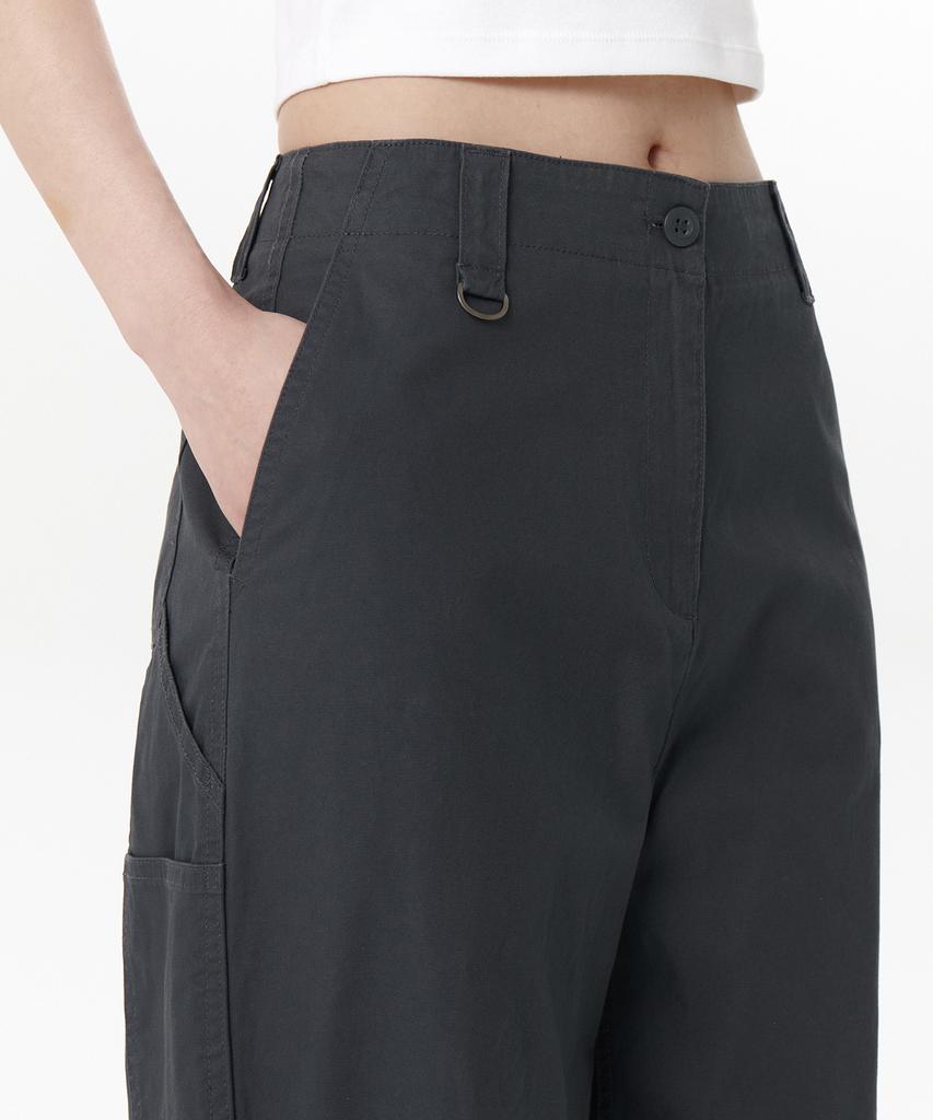 MUSINSA STANDARD WOMAN Women'S Wide Carpenter Pants [Dark Gray]