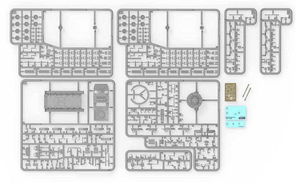 Fore Art American M19 Gun Plastic Model FHB2004 1/72 Anti-aircraft Self-propelled