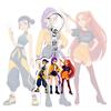 Witch Hunters Keychain Rich Character Modeling Lightweight Portable Key Chain Vibrant Color Anime Girl