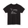 Антифа C 1945 Поднимающий Флаг Графическое Политическое Заявление Черная Футболка