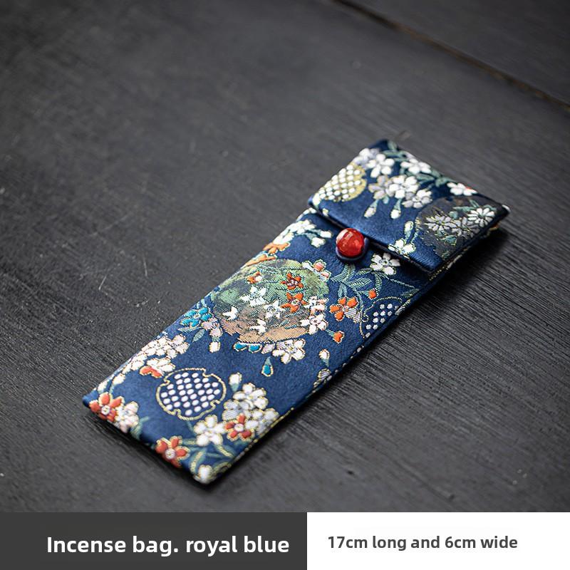Цветной парчовый мешочек для благовоний в китайском стиле, мешочек для хранения инструментов и аксессуаров для курильницы