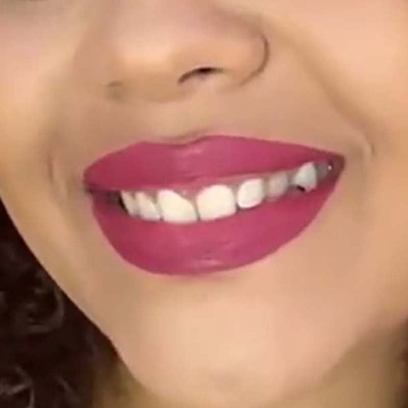 HANDAIYAN Sexy Red Lip Tint Matte Liquid Lipstick Waterproof Easy To Color 12 Matte Bare Pink Lipstick for Girls Makeup Cosmetic