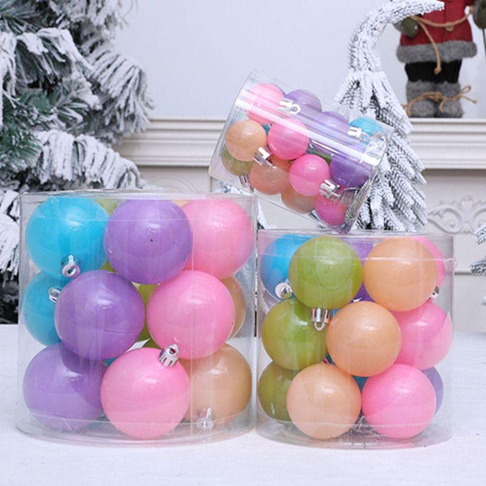 15/20 шт. Водонепроницаемый рождественский шар Пластиковое подвесное украшение на рождественскую елку Окно