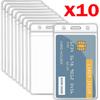5/10PCS Waterproof Transparent Card Holder Plastic Protector Case Business Bus Bank Credit Card Protector ID Card Badge Holders