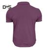 Men's Lapel T-shirt with Chest Pockets Short Sleeve Button-up Collar Tee Solid Color Casual Pullover Tee Shirt for Gym Streetwear