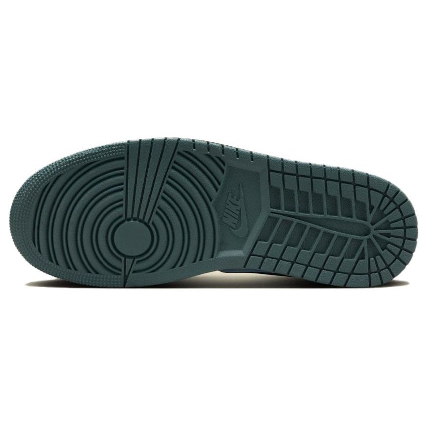 Air Jordan 1 Mid Oxidized Green Женские кроссовки Белый Черный Light-Dew FQ7818-100