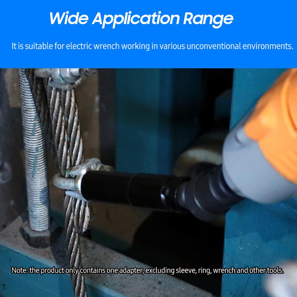 Адаптер для электрического гаечного ключа Адаптер из углеродистой стали 1/2 дюйма Переходник с втулкой 90 градусов для храпового механизма