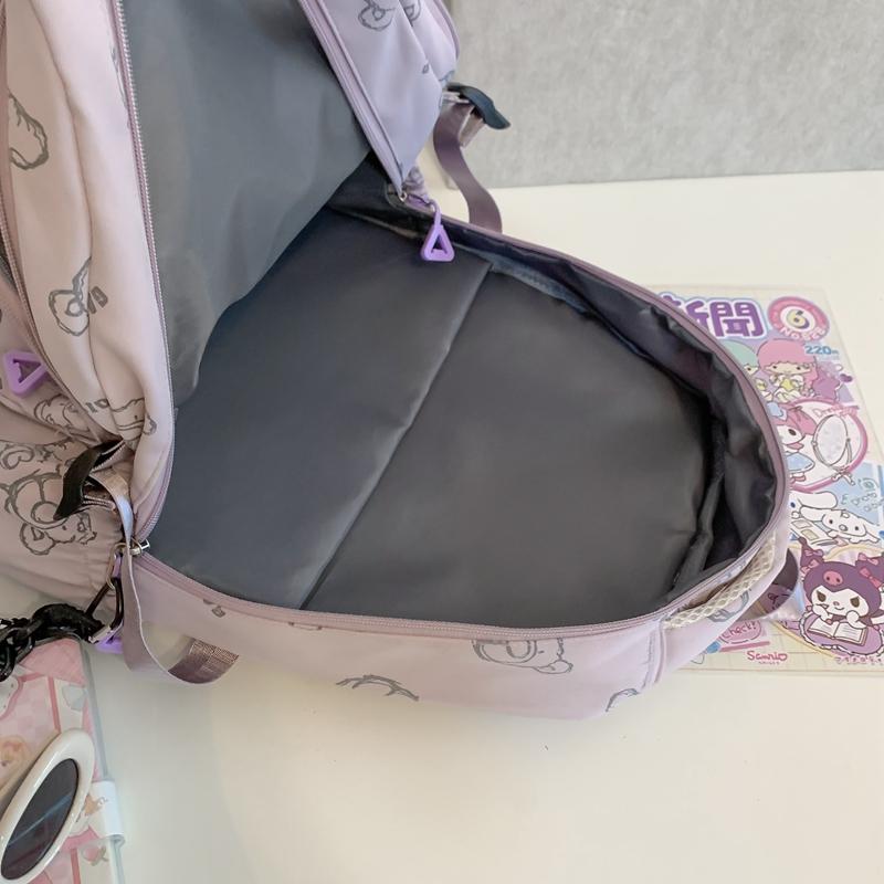 Печатный студенческий школьный рюкзак, нейлоновый рюкзак большой емкости для девочек