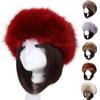 Winter Basin Hat Faux Fur Lined Hollow Top Foldable Warmth Retention Fuzzy