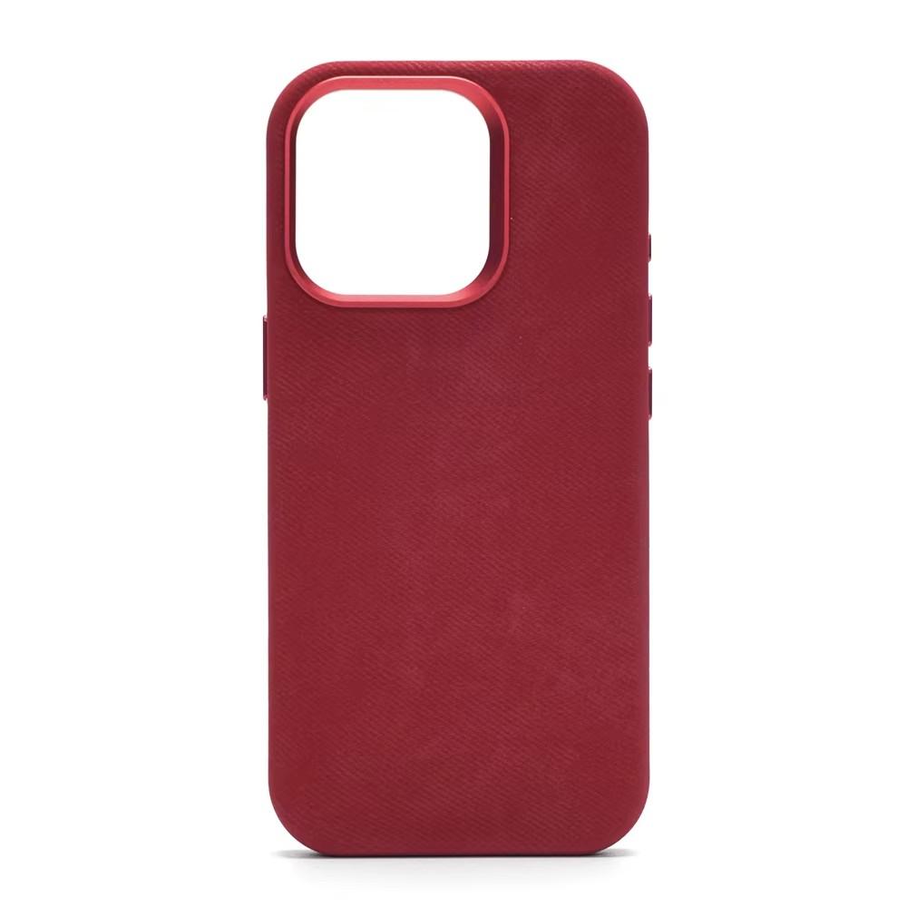 iPhone 16 15 14 13 12 17 Pro Max Plus Магнитная Беспроводная Зарядка Сплав Объектив Противоударный Чехол Роскошный Кожаный Чехол MagSafe из Волокна