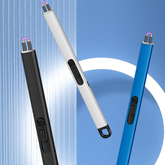 1 Set Electric Igniter Long Handle Portable Windproof USB Charging Igniter for Camping Picnic Home Use