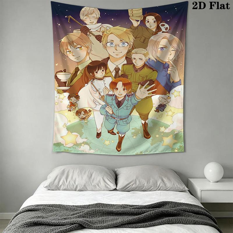 Hetalia Pattern Home Decor Tapestry, Wall Hanging, Decorative RV Wall Cloth.SGT0917272