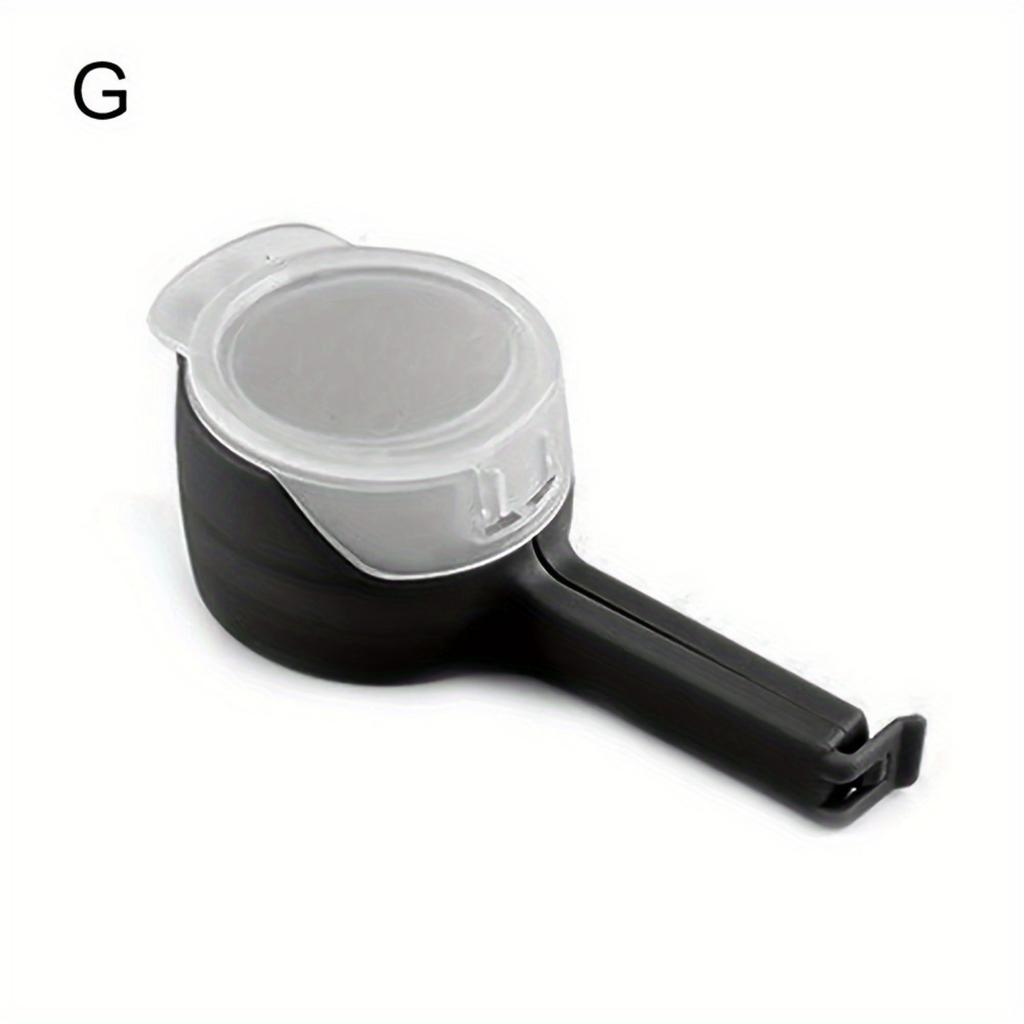 1 шт. Многофункциональный зажим для пищевых пакетов с носиком для выливания, прочный полипропиленовый пластик.