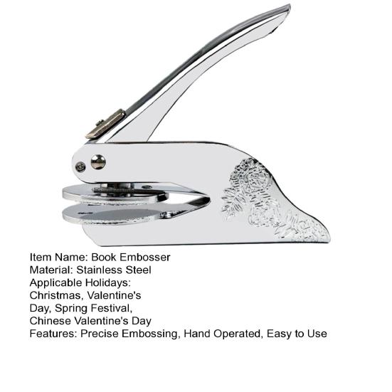 Книжный тиснитель с ручным управлением, штамп для тиснения из нержавеющей стали, инструмент для тиснения бумаги