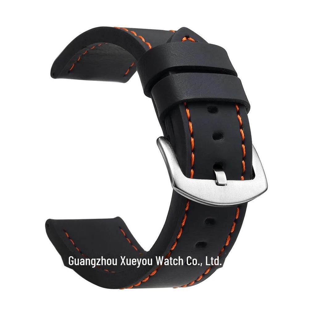 Genuine Leather Watch Strap - Universal Fit, Quality Assurance, Available In 18mm, 20mm, 22mm, and 24mm Sizes
