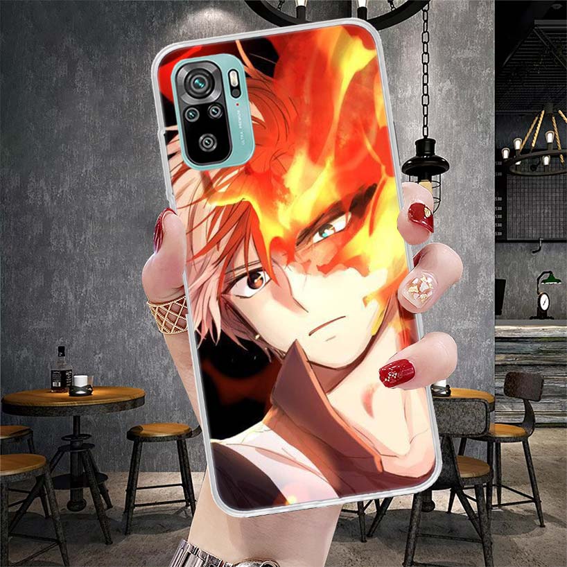 Мой герой MHA Тодороки Шото Мягкий чехол для телефона для Xiaomi Redmi Note 15 14 14S 13 12 Pro Plus 12S 11 11S 11E 10 10S 11T 5G Fundas Co