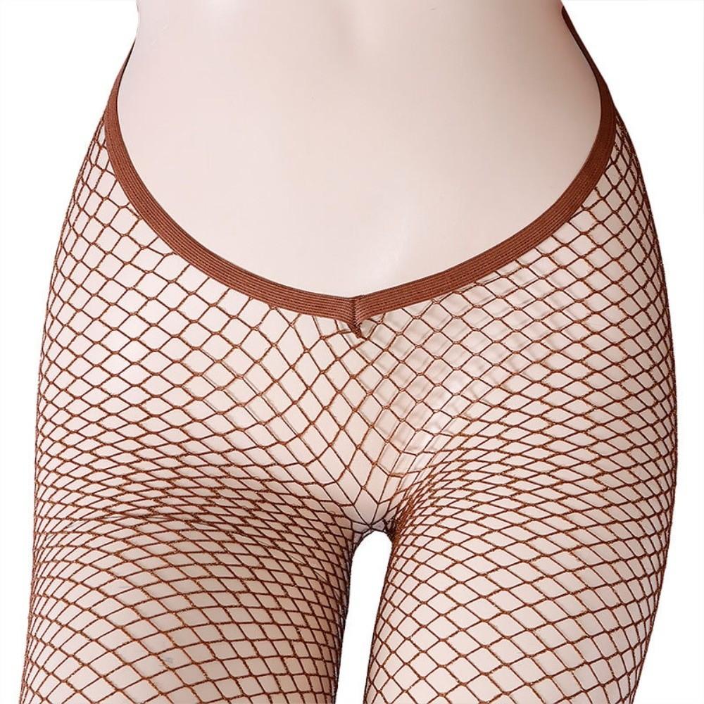 V-Cut Carnival Fishnet Stockings 5 Colors Sparkle Fishnets New Mesh Pantyhose  for Women